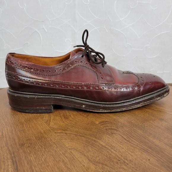 The British Isles Collection Men's Oxford Shoes SZ 10 Leather Lace Up Almond Toe - Picture 2 of 9